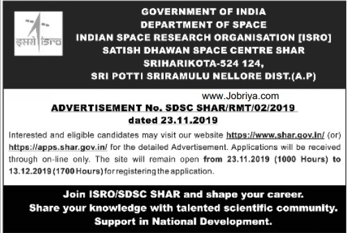 ISRO Technical Assistant Recruitment