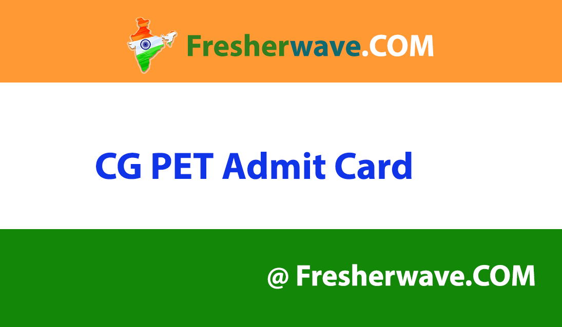 CG PET Admit Card
