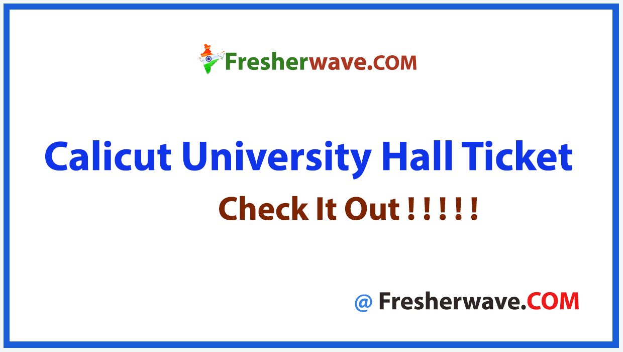 Calicut University Hall Ticket