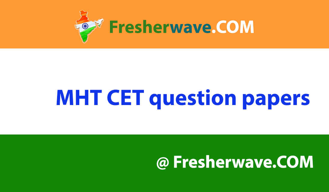 MHT CET question papers