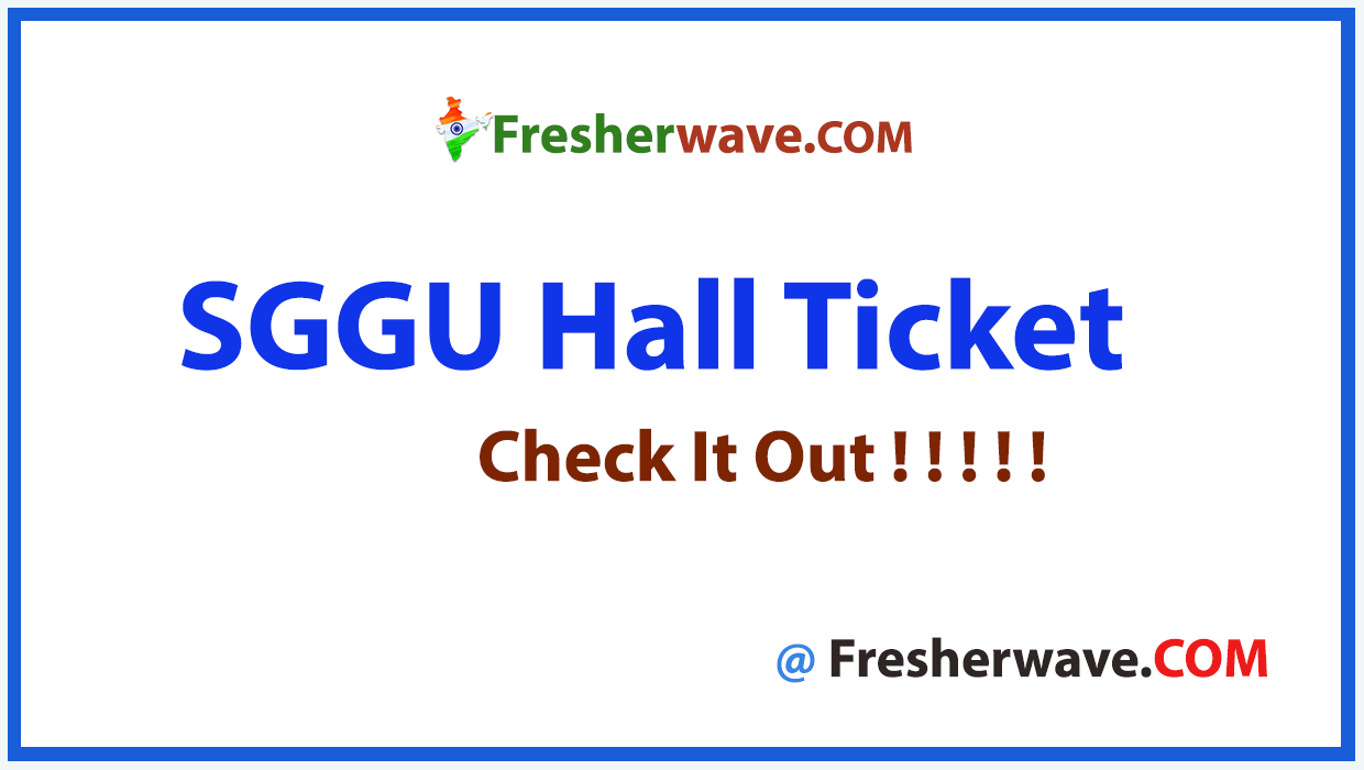 SGGU Hall Ticket