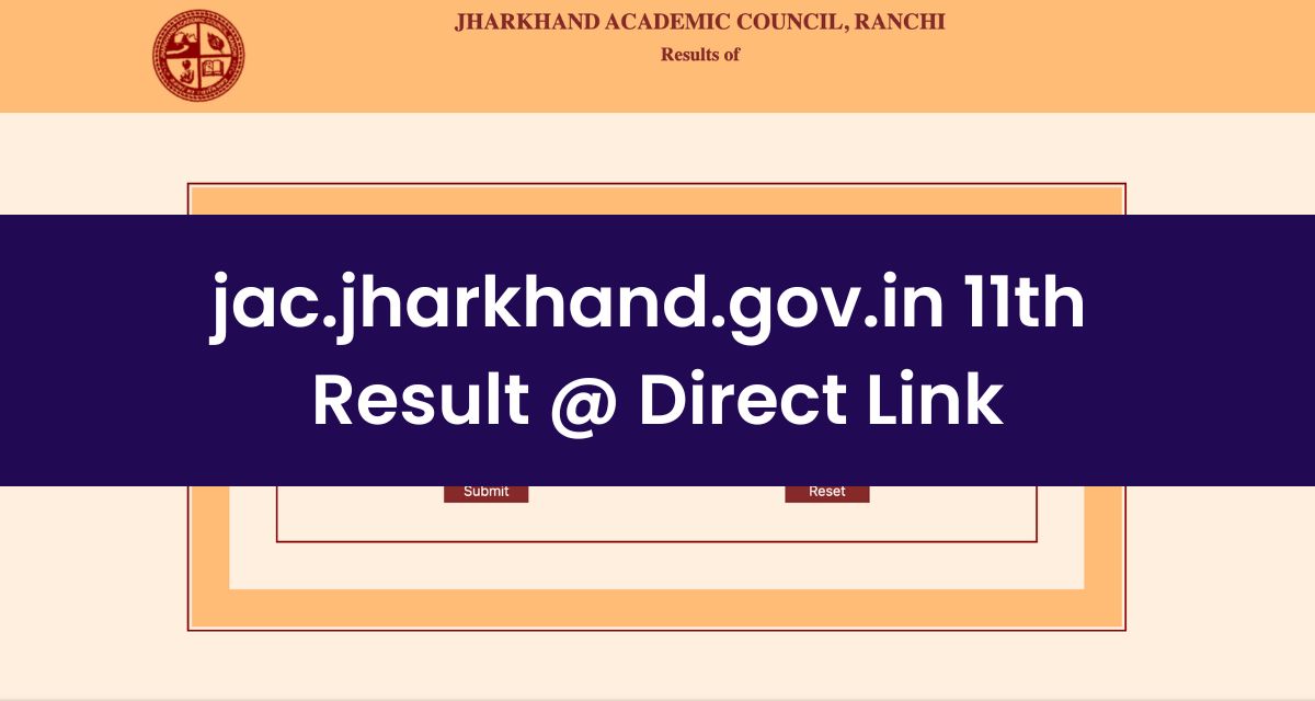 JAC Jharkhand Board 11th Result