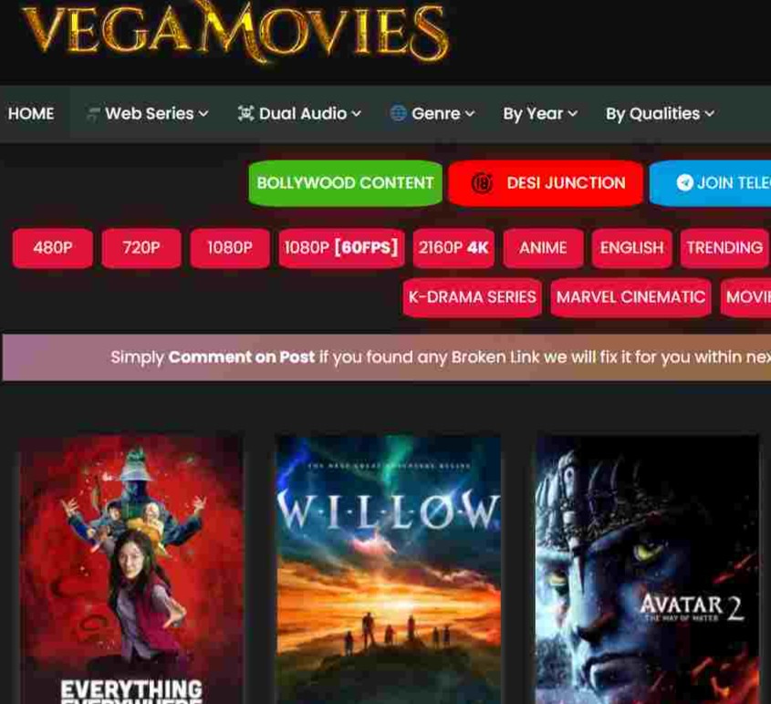 Vegamovies 2023 Bollywood, Tamil, Telugu Movies Download